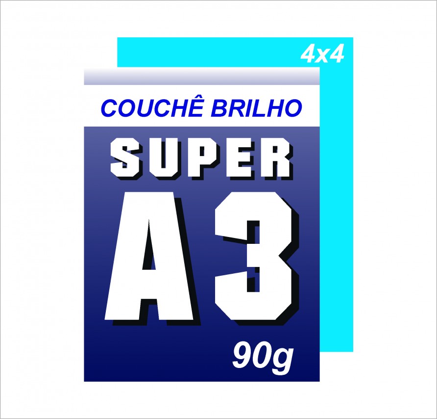 Impressão Digital Super A3 Couche Brilho 90g 4892